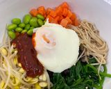 A picture of step 6 of Veggie Bibimbap.