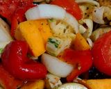 Foto del paso 1 de la receta: Verduras grilladas al horno 🧅🫑🍆🍅