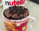 A picture of step 5 of Nuttela chocolate mug cake !.