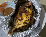 Gambar langkah 5 resipi Bawal Emas Bakar.