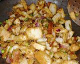 A picture of step 8 of Bread Poha.