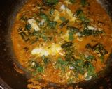 A picture of step 8 of Masala bhindi.
