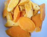 Hình bước làm 1 của món Bánh khoai lang chiên nhân phô mai