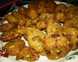 A picture of step 6 of Poha and Sweet potato Pakora's.