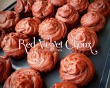 Foto langkah ke 5 dari resep Red Velvet Choux (Soes Red Velvet).