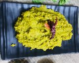 A picture of step 5 of Palak khichadi (broken wheat).