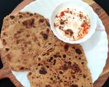 A picture of step 10 of BARLEY FLOUR PARATHA..