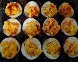 A picture of step 3 of Dressed Eggs.