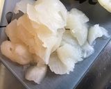Une image de l'étape 5 de Navets blancs farcis pesto, jambon, emmental.