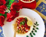 A picture of step 1 of Peanuts chaat.