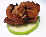 A picture of step 4 of Fried Curry Chicken.