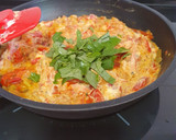 Foto del paso 4 de la receta: Espaguetis en salsa cremosa de tomate, pimientos asados y ricotta