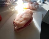 Foto del paso 1 de la receta: Fiambre de pollo con pimiento rojo en Crockpot
