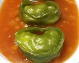 A picture of step 6 of Spinch momos with knorr tomato soup.