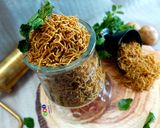 A picture of step 7 of Aloo phudina sev or Mint Potato Slims.