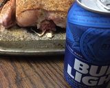 A picture of step 3 of Beer can chicken in the oven#mycookbook.