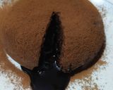 A picture of step 4 of Choco lava cake.