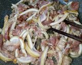 Hình bước làm 2 của món Bò Tơ Xào Đọt Su