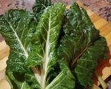 A picture of step 1 of Braised Spinach `and Potato.
