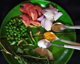 A picture of step 1 of Kushka pulao.