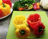 Foto del paso 2 de la receta: Pimientos rellenos con repollo, setas y arroz