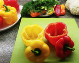 Foto del paso 2 de la receta: Pimientos rellenos con repollo, setas y arroz