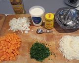 A picture of step 1 of Fish Pie.