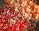 Une image de l'étape 4 de Bruschetta tomate poivron.