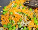 A picture of step 4 of Quinoa upma.