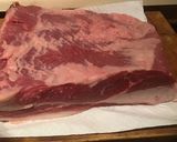 A picture of step 1 of California Farm Authentic Cured Pastrami.