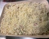 A picture of step 13 of Gratin with Orzo, Sausages, Mushrooms, and Emmental Cheese.