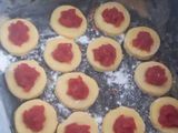 Alfajorcitos de maicena / Ojitos de membrillo