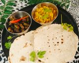 A picture of step 6 of Barley flour Roti (jau ki Roti) 😋😋.