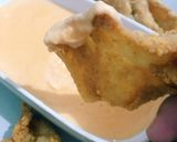 Foto langkah ke 4 dari resep Crispy Chicken Skin with Cheese Sauce.