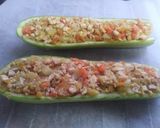 Foto del paso 4 de la receta: Calabacín relleno de verduras y pechuga de pollo
