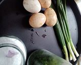 Pas rețetă Omletă cu ceapă verde și mărar 1 fotografie