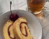 Foto langkah ke 6 dari resep Bolu Gulung Selai Strawberry.