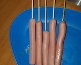 Foto del paso 2 de la receta: Banderitas Americanas o Corn Dogs