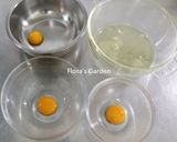韓式豆沙擠花蛋糕攻略~三色戚風蛋糕的食譜步驟1照片