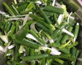 A picture of step 1 of Spring Onion Bhaaja / Bhaaji.