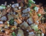A picture of step 7 of Vegetables rice ❤️.