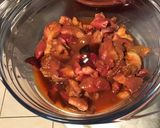 Une image de l'étape 4 de Compote de pêches jaunes et prunes d'ente à la vanille et orange sanguine.