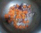 A picture of step 2 of Cream of Pumpkin soup.
