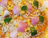 A picture of step 2 of Tandoori farm fresh pizza.