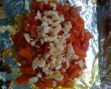 A picture of step 6 of Stuffed Portobello Mushrooms With oven roasted tomatoes.