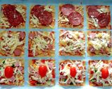 รูปขั้นตอนการทำที่ 2 ของ เกี๊ยวพิซซ่า/แผ่นเกี๊ยวพิซซ่า wonton pizza