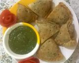 A picture of step 7 of Chicken cheese samosa.
