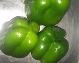 A picture of step 1 of Stuffed Paneer Capsicum.