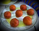 A picture of step 6 of Sooji gulab jamun.