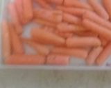 A picture of step 1 of Orange Glaze Roasted BabyCarrots.